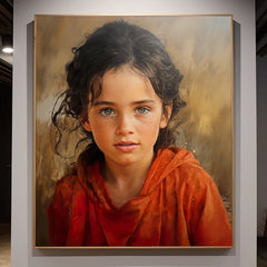 Custom Hand-painted Realistic Portrait Oil Painting from Photo on Canvas, Personalized Birthday/Valentine's Day/Christmas Gift for Him/Her Vertical