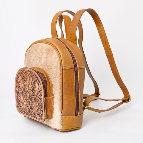 Montana West Genuine Leather Collection Hair-On Mini Backpack - Cowgirl Wear