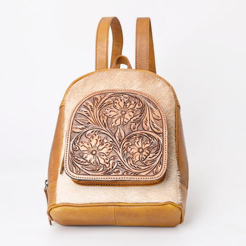 Montana West Genuine Leather Collection Hair-On Mini Backpack - Cowgirl Wear