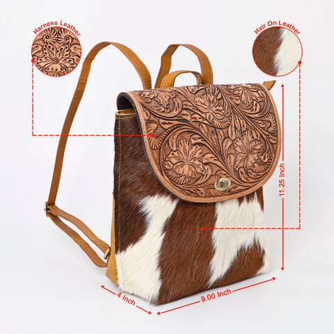 Montana West Montana West 100% Genuine Hair-On Cowhide Leather Backpack - Cowgirl Wear